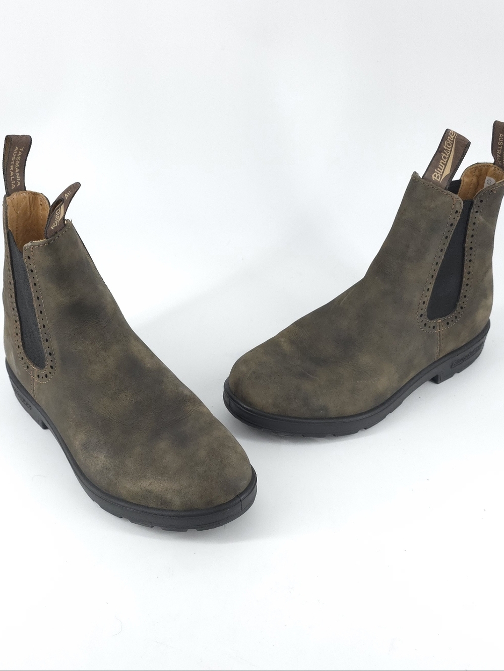 Blundstone Originals 1351 High Top Boots Rustic Brown Chelsea Women's US 10.5